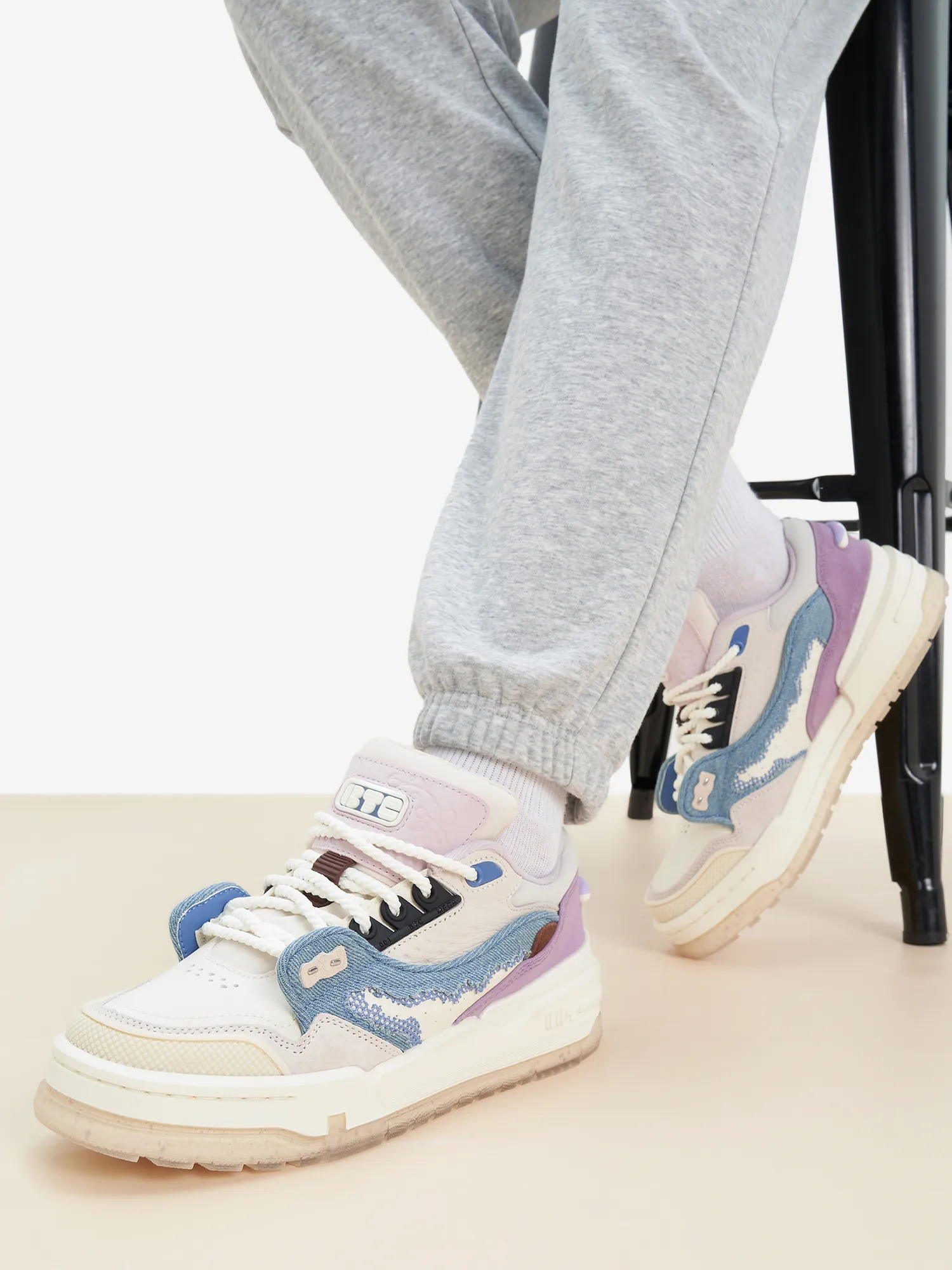 Кеды женские Li-Ning Btc Mega, белый, арт. agcu004-3fl1o-.