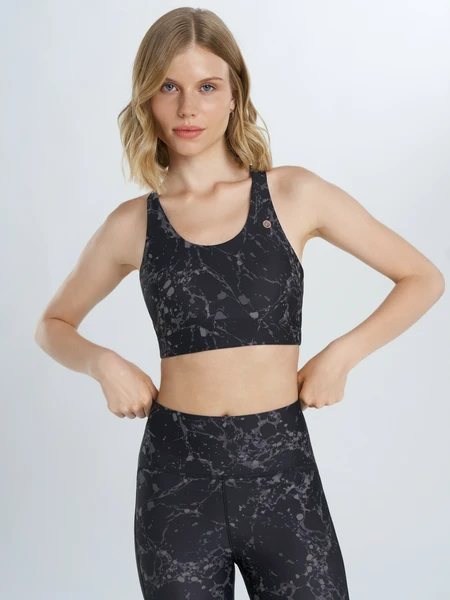 Топ бра спортивный Sensana, черный, арт. 24386