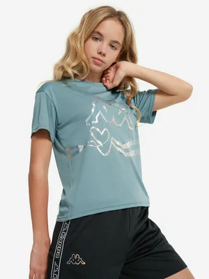 Футболка для девочек Kappa, синий, арт. 137552KAP-S3