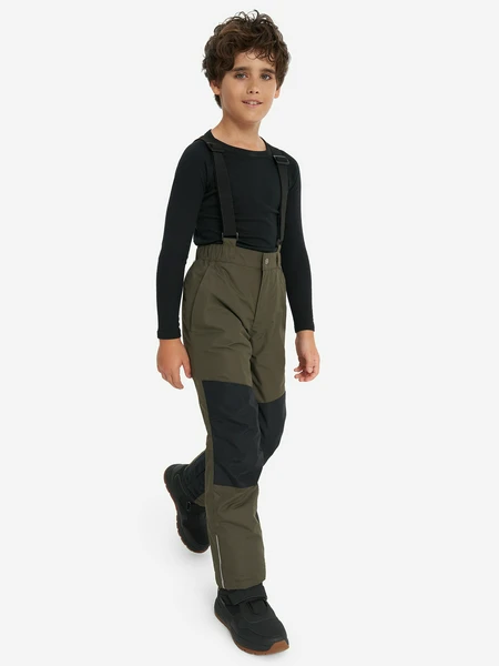 Брюки утепленные для мальчиков Outventure, коричневый, арт. 131006out-fb