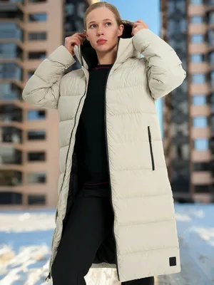 Пальто пуховое женское Jack Wolfskin Frozen Palace, бежевый, арт. 1204133J01-A0029