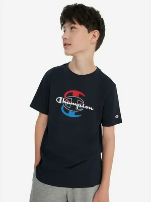 Футболка для мальчиков Champion, синий, арт. 307365C0K-BS501