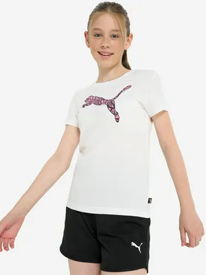 Футболка PUMA ESS+ Graphic Tropical, белый, арт. 681830P0P-02