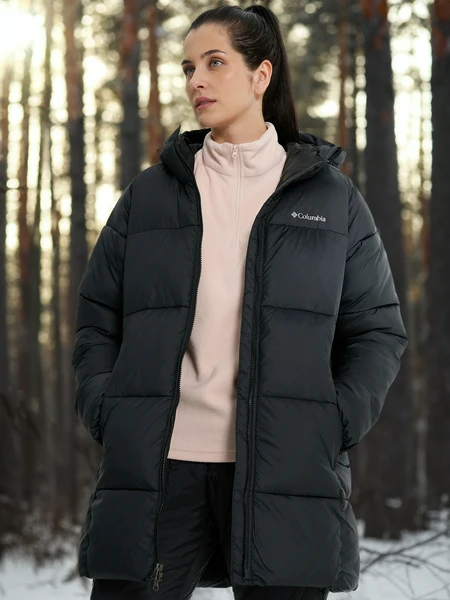 Куртка утепленная Columbia Puffect II Mid Hooded Jacket, черный, арт. 2088471clb-010
