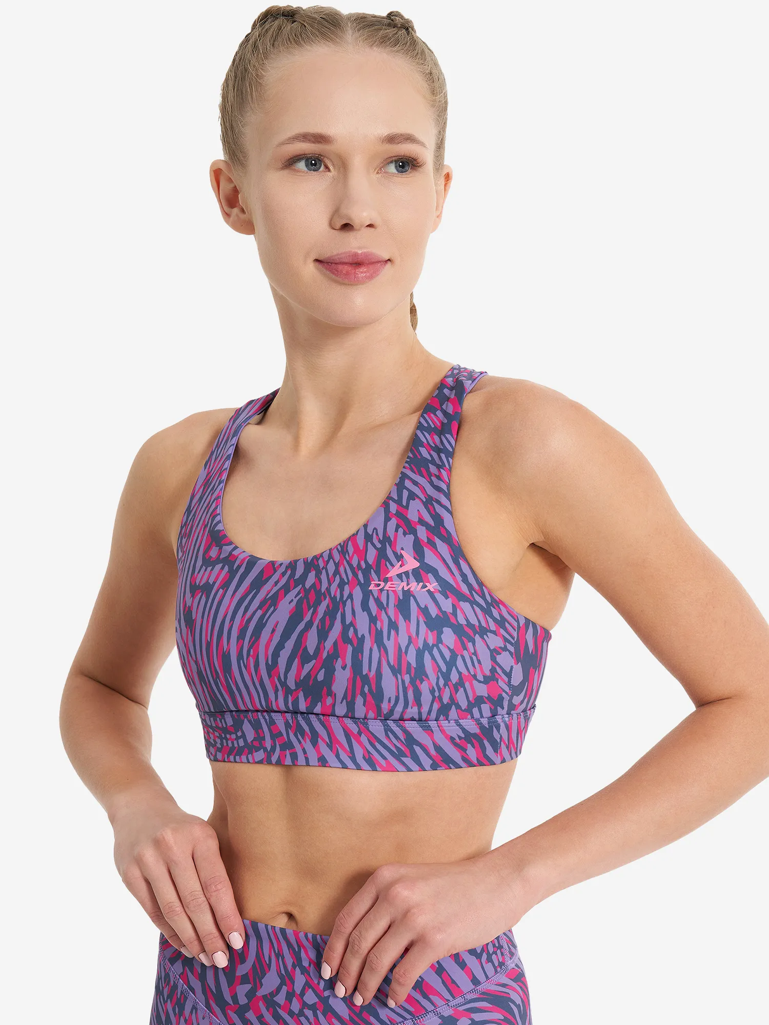 Топ бра спортивный Demix ActiveMove GFX, фиолетовый, арт. 129793dmx-l1