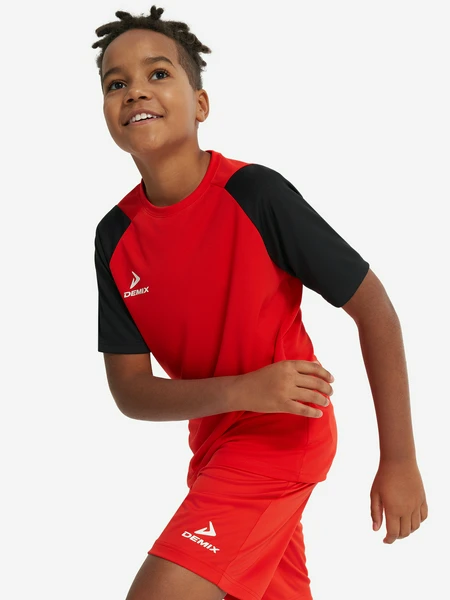 Футболка для мальчиков Demix Playmaker, красный, арт. 24535
