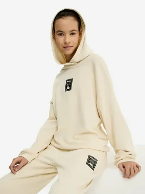 Худи для девочек оверсайз Kappa, бежевый, арт. 24612