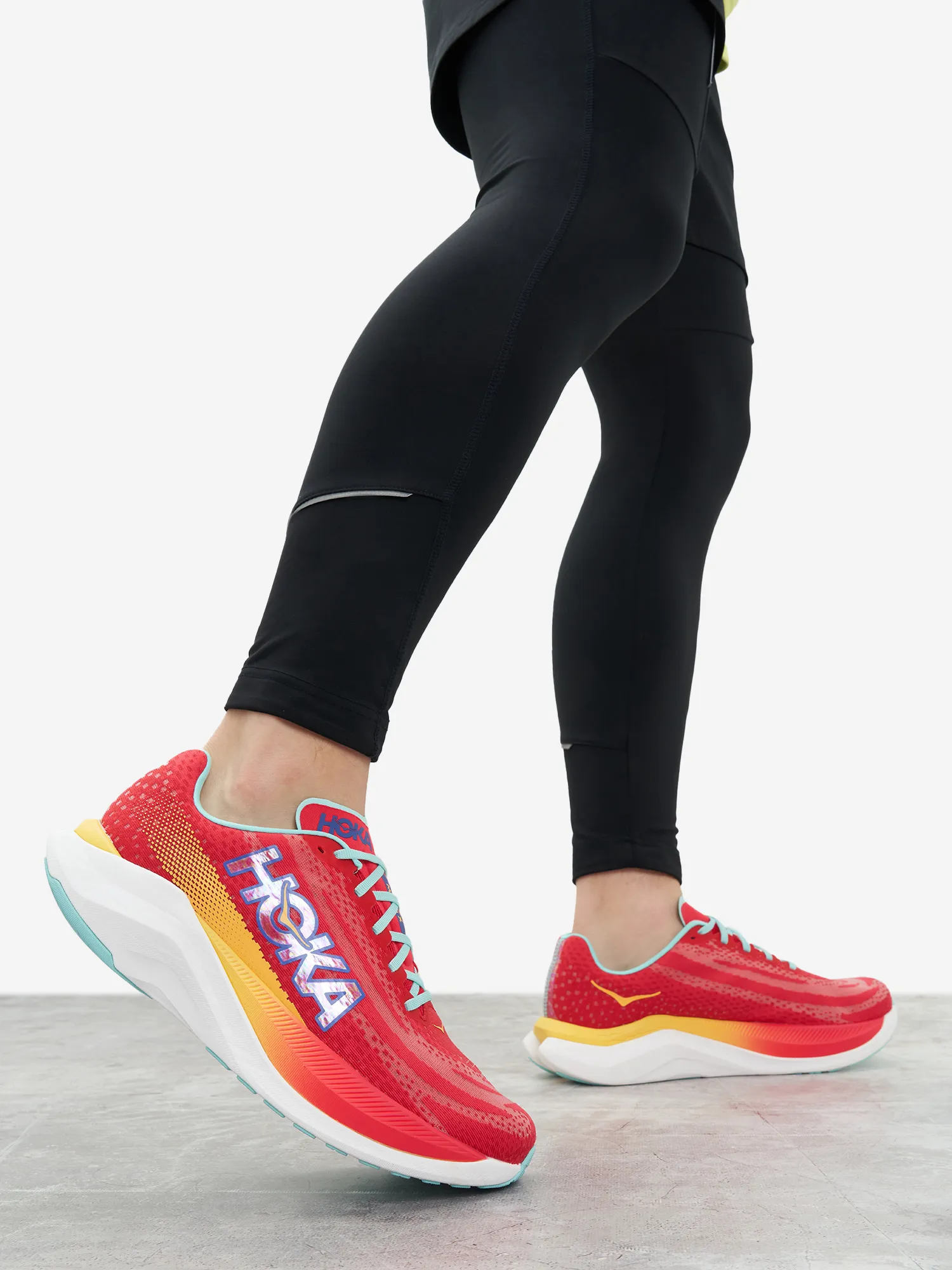 Кроссовки Hoka One One Mach X, красный, арт. 1141450h0x-crscl