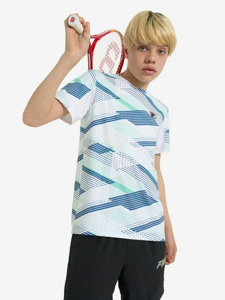 Футболка для мальчиков FILA, голубой, арт. 24649
