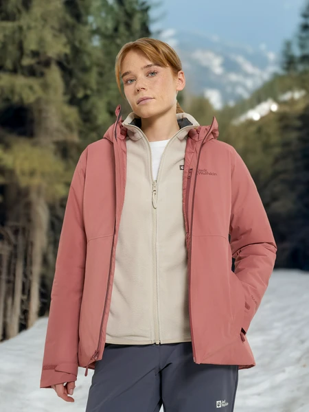 Куртка утепленная женская Jack Wolfskin Wisper, красный, арт. a61893j01-j0127