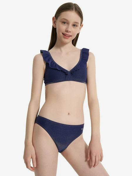 Купальник раздельный для девочек Joss, синий, арт. 134170jss-v3