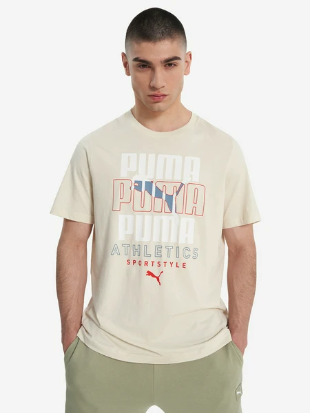 Футболка PUMA Graphic, бежевый, арт. 24724