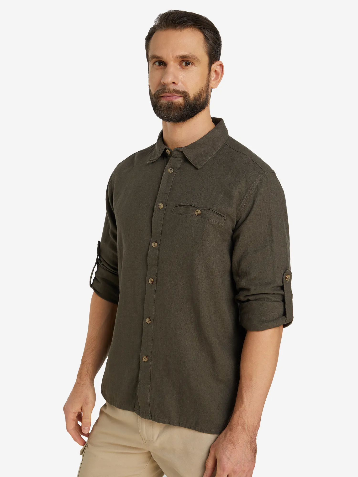 Рубашка мужская Outventure, коричневый, арт. 127692out-t4