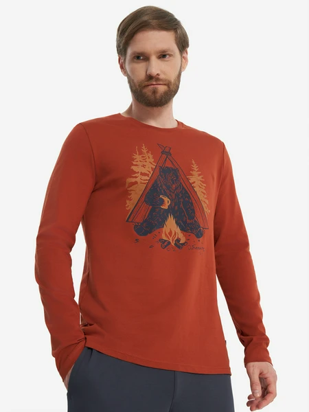 Лонгслив Outventure, коричневый, арт. 24765