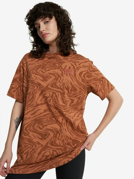 Футболка женская оверсайз FILA, коричневый, арт. 24799