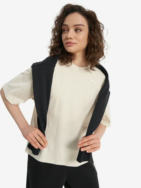 Футболка женская оверсайз PUMA, бежевый, арт. 688148p0p-87