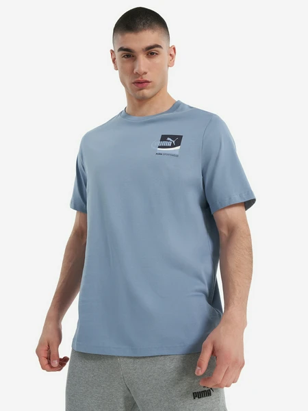 Футболка PUMA Graphic, голубой, арт. 24839