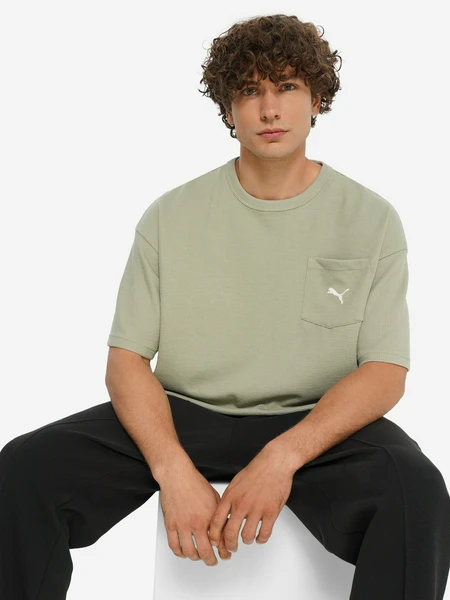 Футболка PUMA Class Relaxed Pinnacle, зеленый, арт. 24916