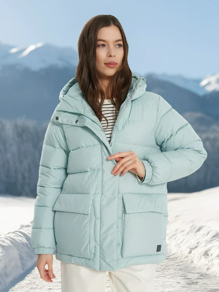 Женский пуховик Outventure, зеленый, арт. 137833out-70