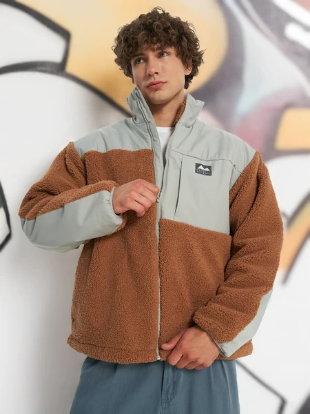 Куртка утепленная мужская оверсайз, бежевый, арт. 24921