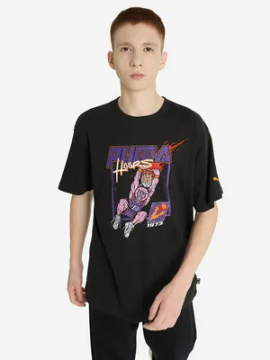 Футболка для мальчиков PUMA Basketball Hoopstellations, черный, арт. 688974P0P-01