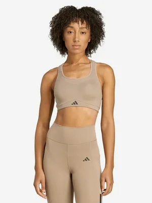 Топ бра спортивный Adidas, коричневый, арт. JX8843A010