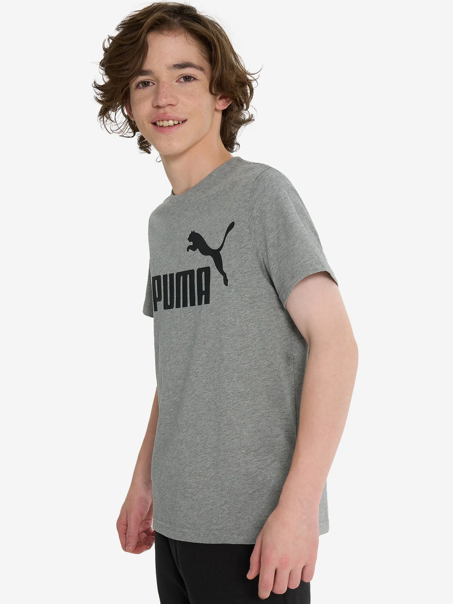 Футболка PUMA ESS Logo, серый, арт. 25037