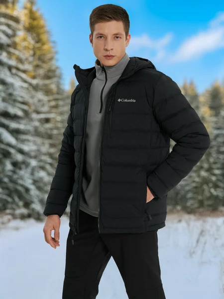 Пуховик Columbia Drift Peak Stretch Down Hooded Jacket, черный, арт. 2133971clb-010