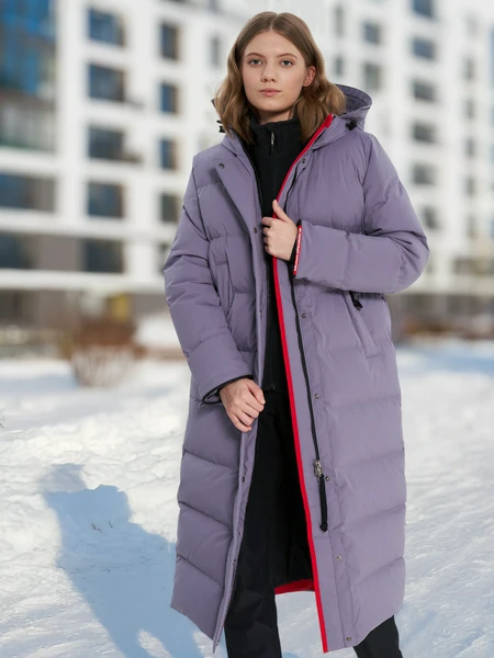 Пальто пуховое Bask Eureka, серый, арт. 21211bsk-9679