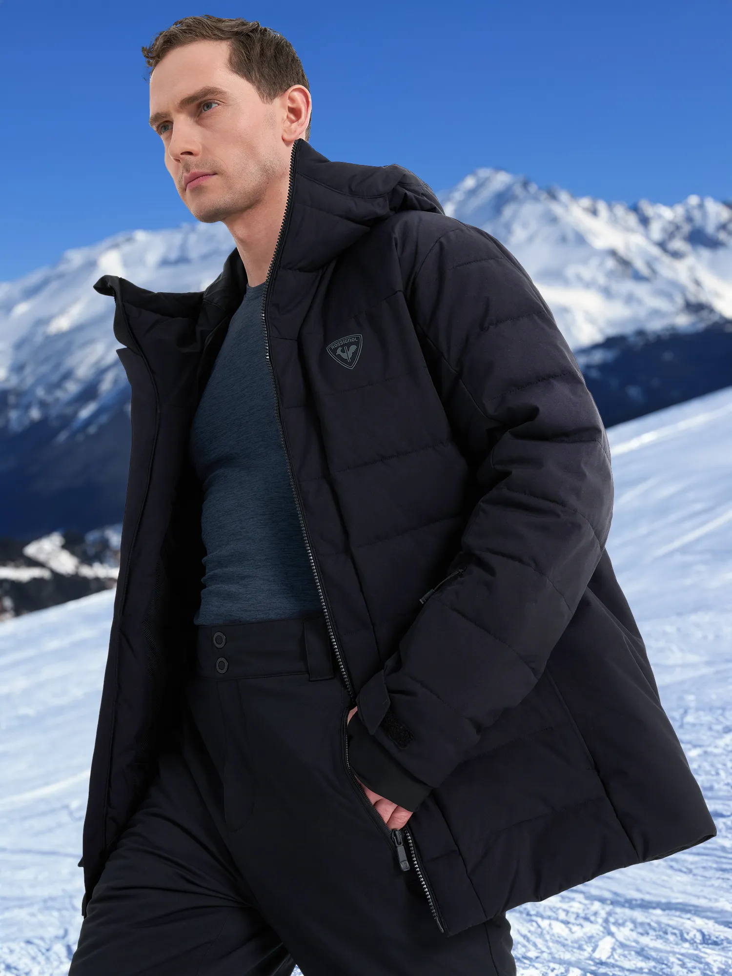 Куртка утепленная мужская Rossignol, черный, арт. rlmmj06r0h-200