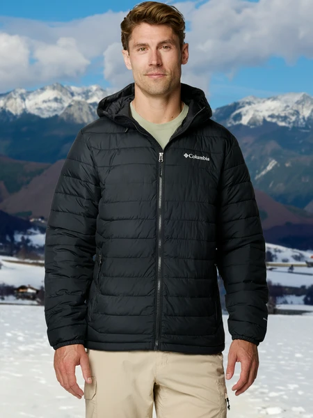 Куртка утепленная Columbia Powder Lite II Hooded Jacket, черный, арт. 2086941clb-010