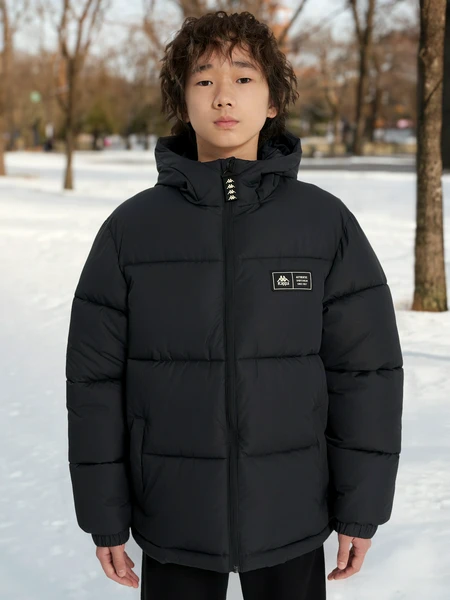 Пуховик для мальчиков Kappa, черный, арт. 25139