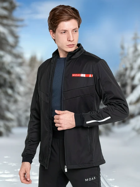 Куртка софтшелл мужская Moaxsport Sirius, черный, арт. mx314011m57-10000