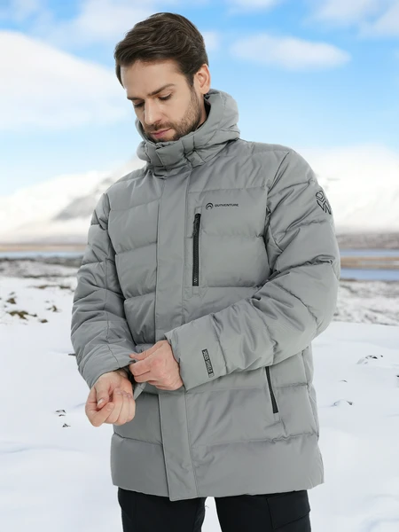 Пуховик мужской Outventure, серый, арт. 129702out-91