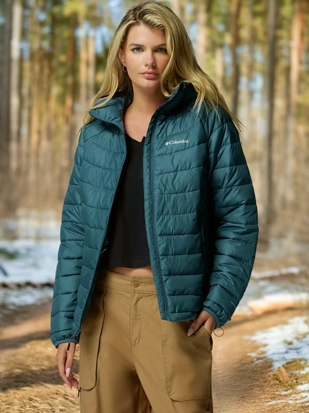 Пуховик Columbia Powder Lite II Hooded Jacket, голубой, арт. 2089391clb-429