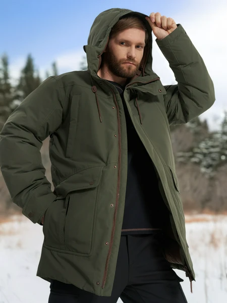 Пуховик мужской Cordillero, зеленый, арт. 140576c37-74