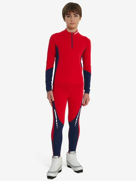 Костюм лыжный Nordski Jr.Base, красный, арт. 25214