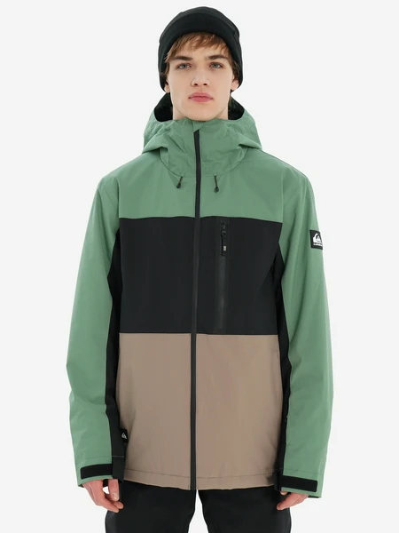 Куртка утепленная Quiksilver Sycamore Block, зеленый, арт. eqytj03503q02-gnd0