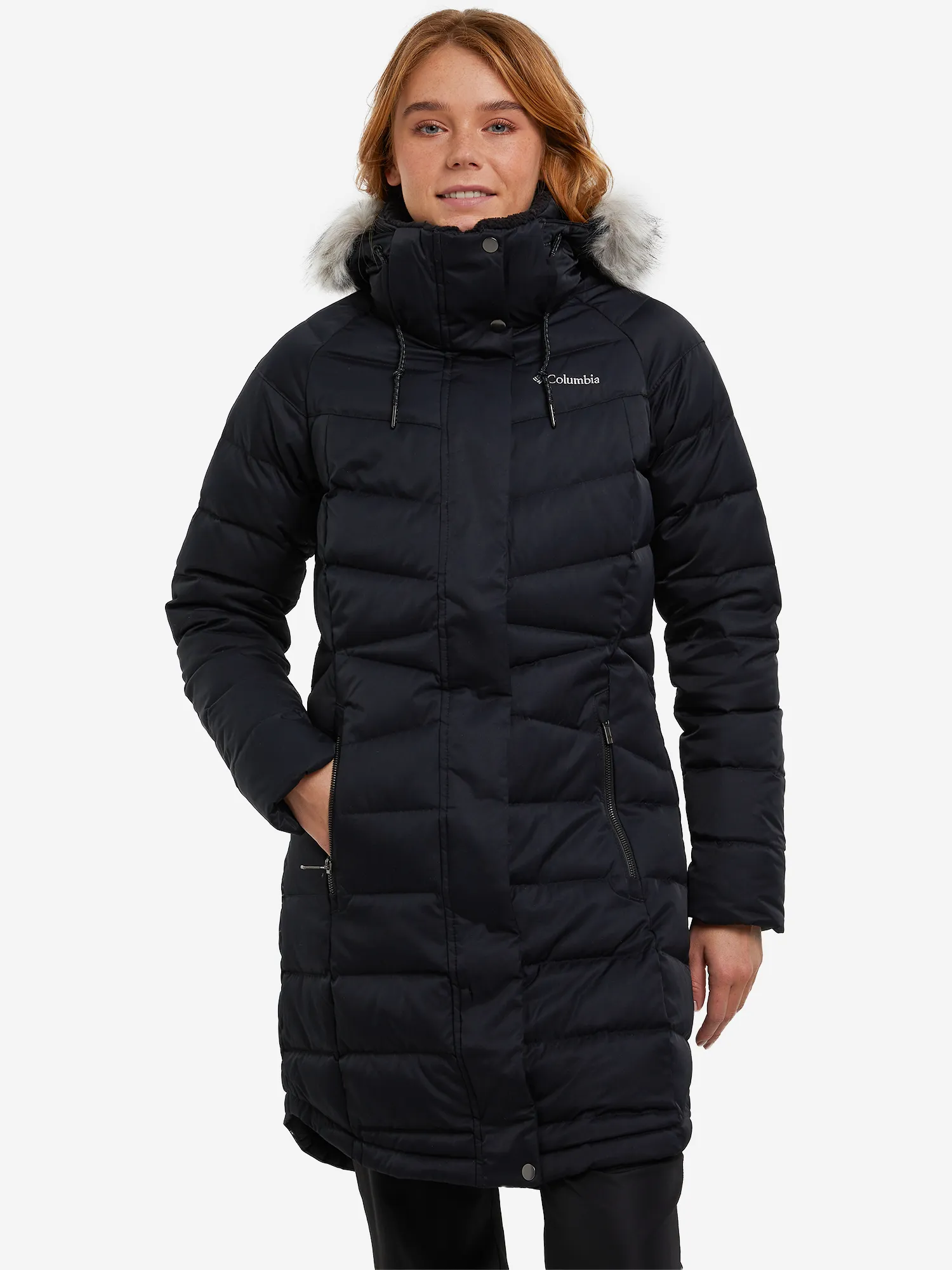 Пуховик Columbia Belle Isle Mid Down Jacket, черный, арт. 2051441clb-010