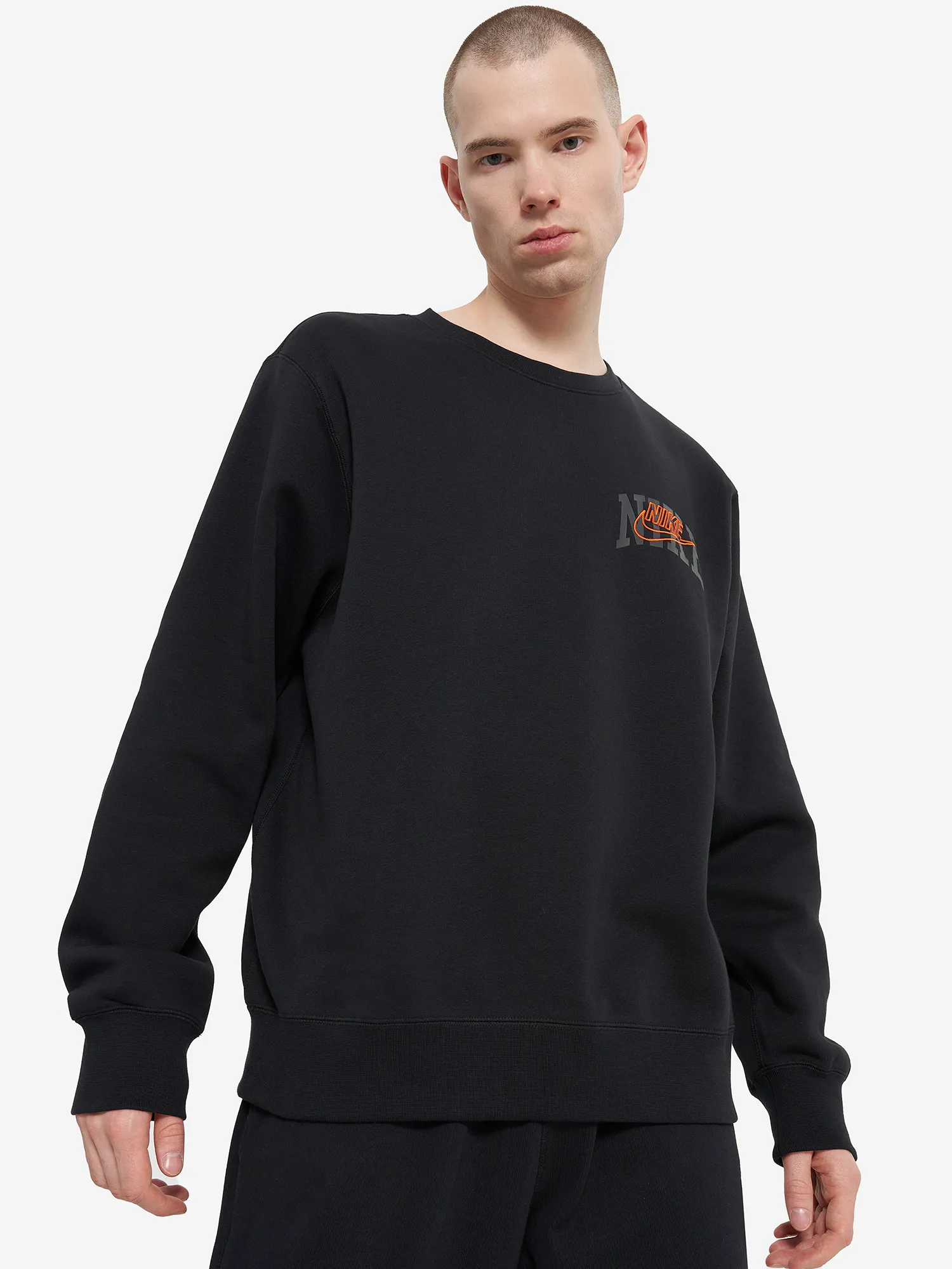 Свитшот мужской Nike Nk Club, черный, арт. fv4445n06-010