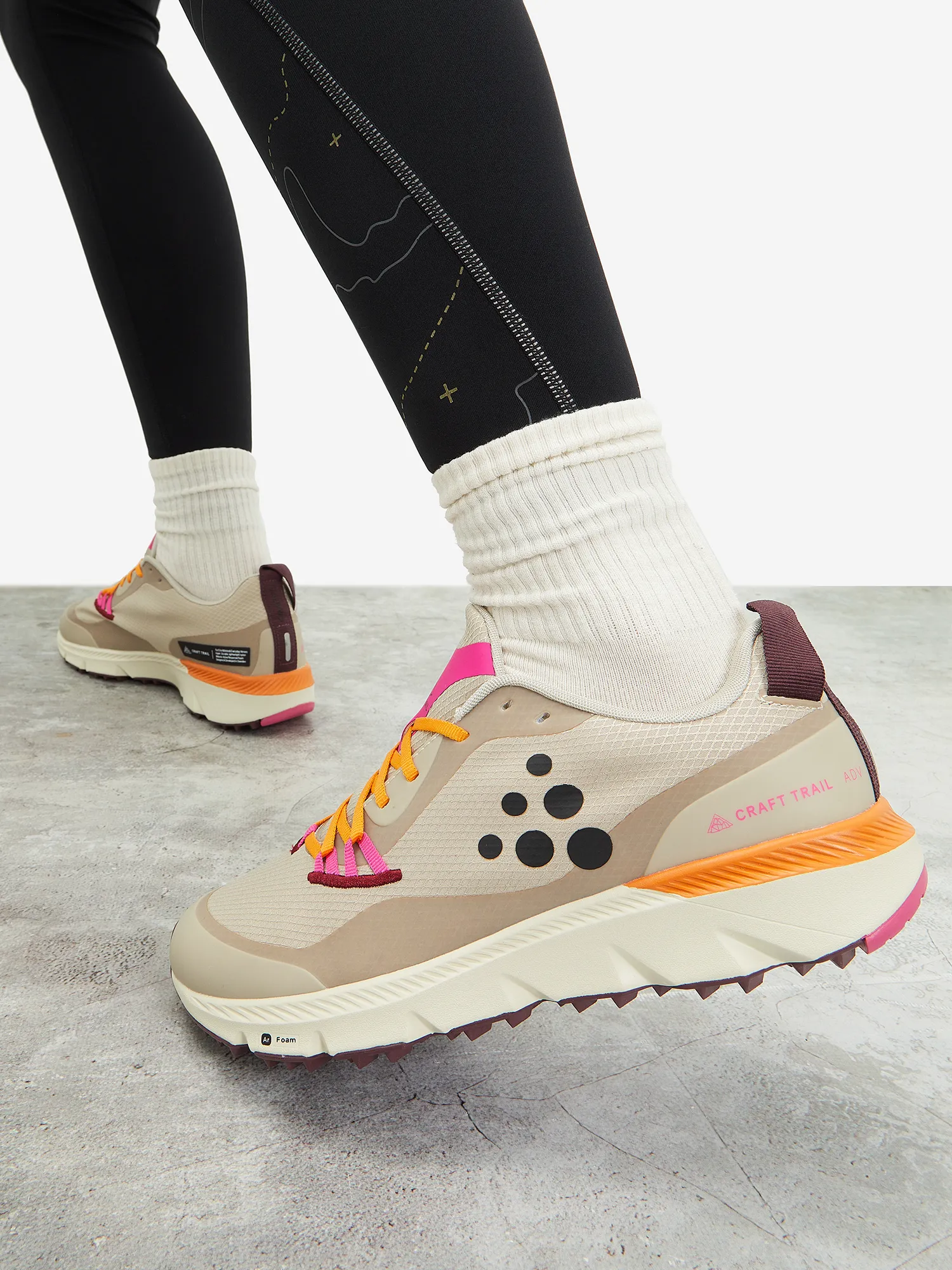 Кроссовки женские Craft Adv Nordic Trail, бежевый, арт. 1912178c1k-214508