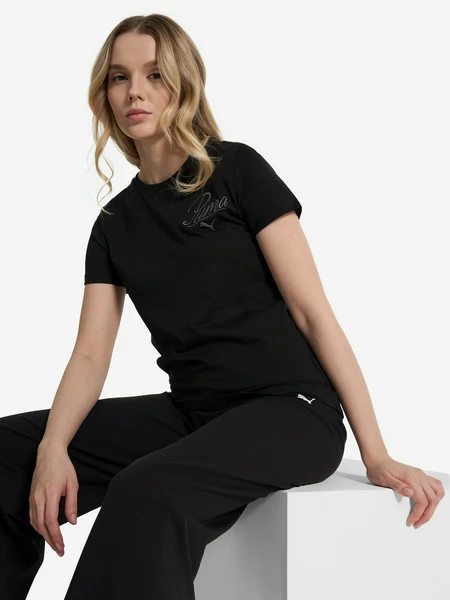 Футболка PUMA Ess Script, черный, арт. 684982p0p-01