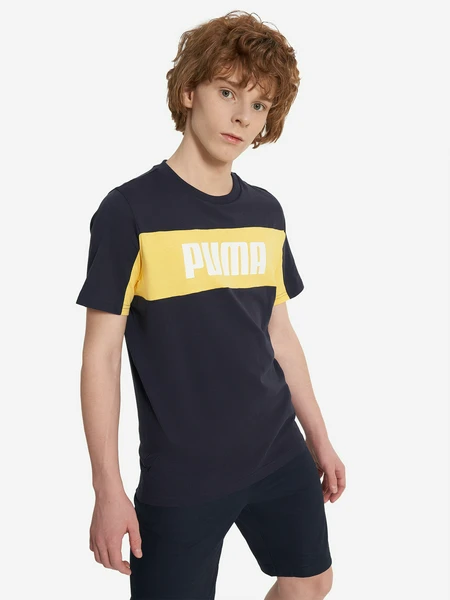 Футболка для мальчиков PUMA Block, синий, арт. 685818p0p-16