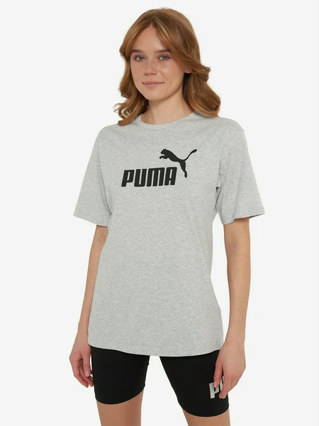 Футболка PUMA Ess No. 1 Logo Relaxed, серый, арт. 684970p0p-04