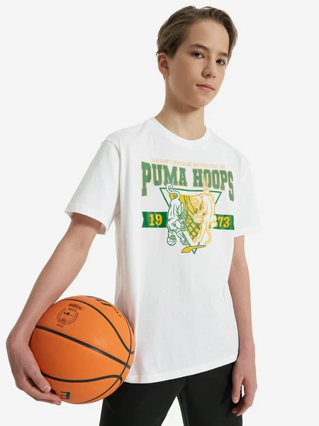 Футболка для мальчиков PUMA Rival Rage, белый, арт. 630815p0p-02