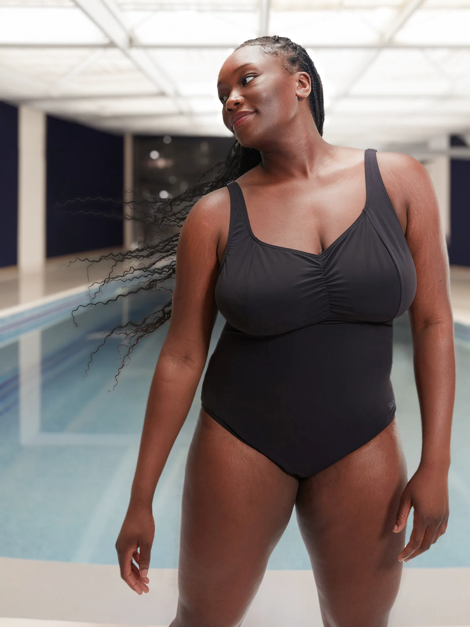 Купальник слитный Speedo женский, черный, арт. 8-0040200001s0y-0001