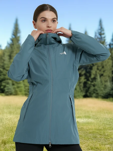 Куртка мембранная женская The North Face Hikesteller, голубой, арт. nf0a3bvi4221t1k-.