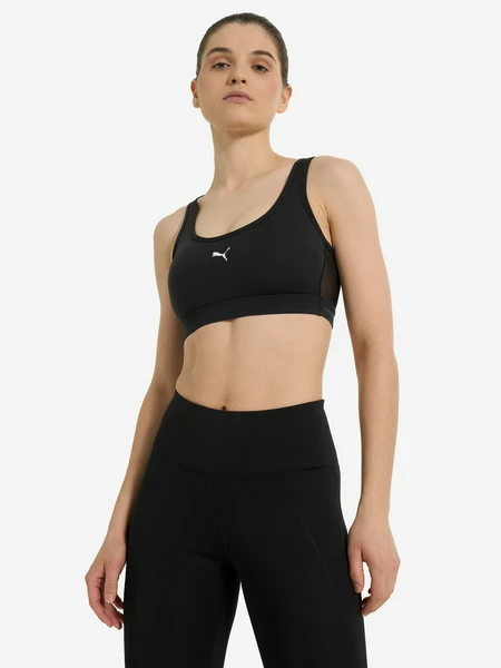 Топ бра спортивный PUMA 4 Keeps Cloudspun, черный, арт. 526686p0p-01