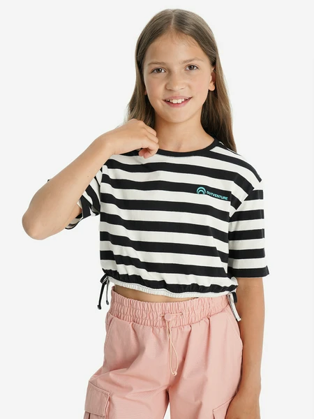 Футболка для девочек Outventure, черный, арт. 134767out-b3