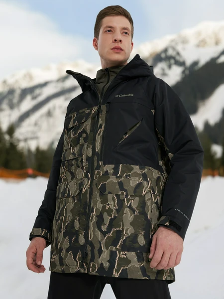 Куртка утепленная мужская Columbia Coreshot Printed Jacket, зеленый, арт. 2145121clb-366